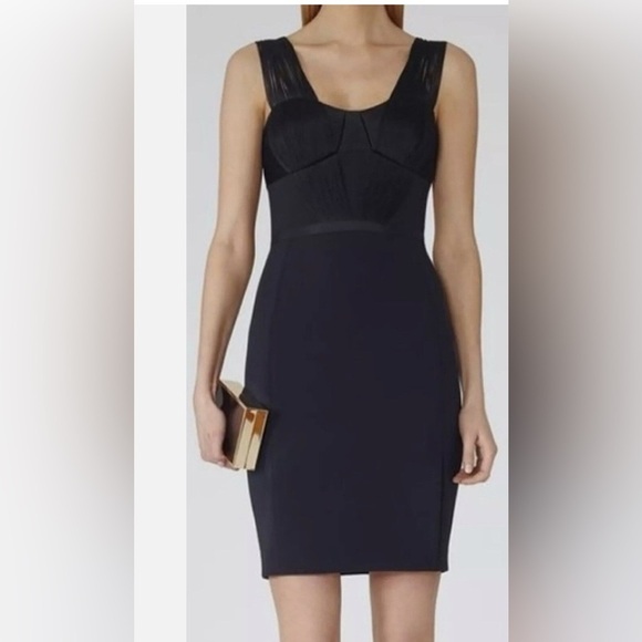 REISS Federica fringe Strappy Bodycon dress sz 10 - Picture 1 of 7